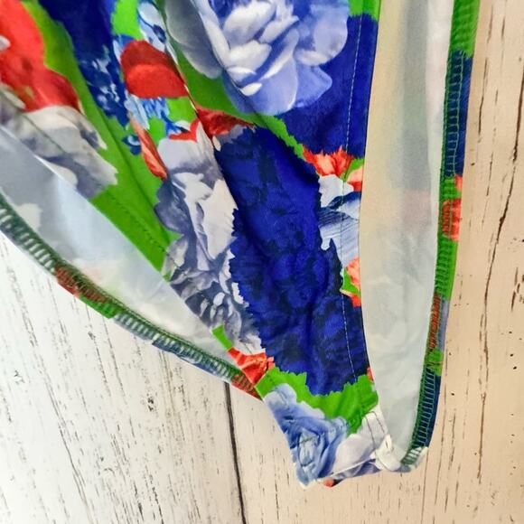 Zara Women's Floral Classy Seasonal Style One Strap Ruched Side Body Suit Sz S - Picture 7 of 12